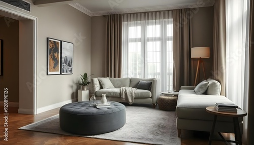 Minimilast home design with sofa