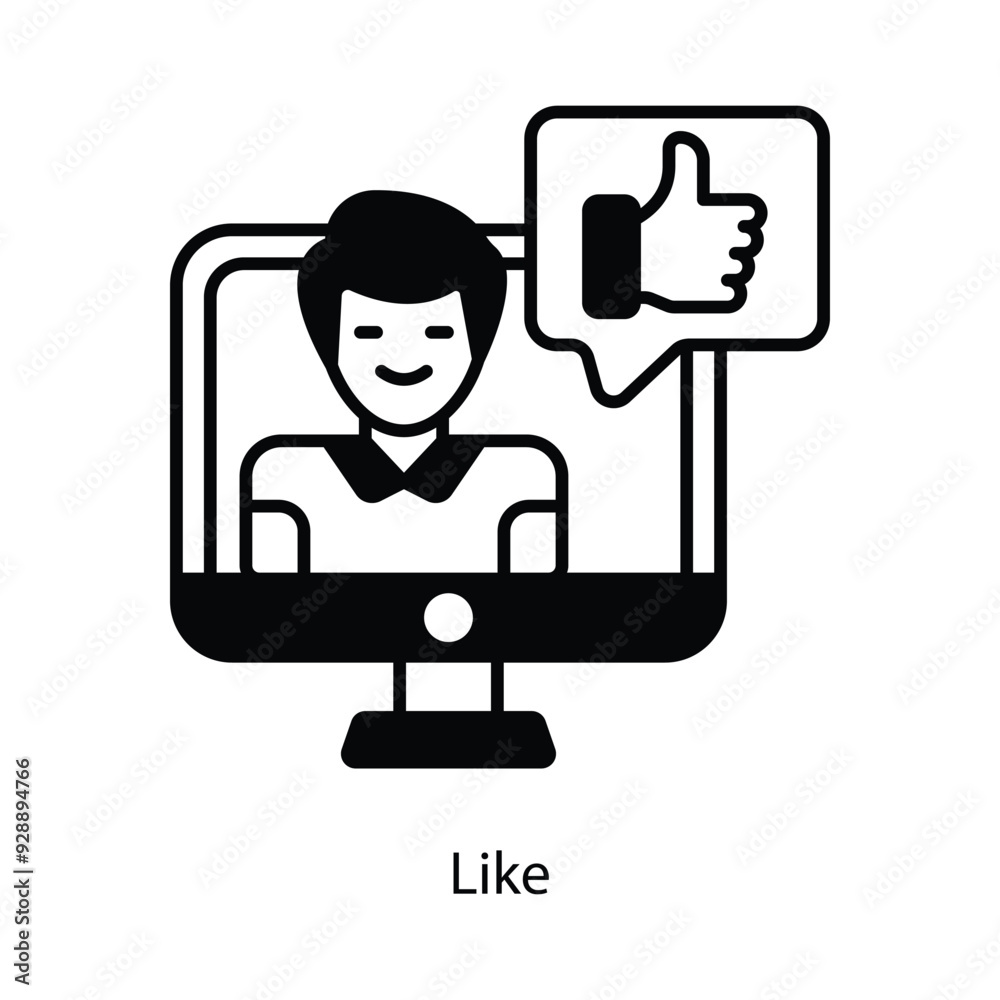 Like vector filled outline Icon Design illustration. Graphic Design Symbol on White background EPS 10 File Like vector filled outline Icon Design illustration. Graphic Design Symbol on White background EPS 10 File
