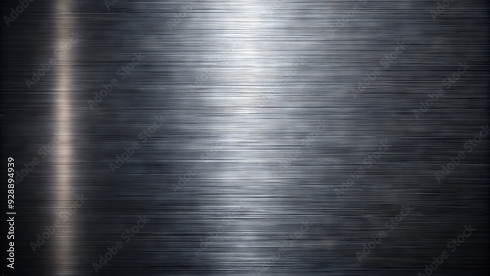 Dark brushed aluminum metal texture with subtle scratches and grains ...
