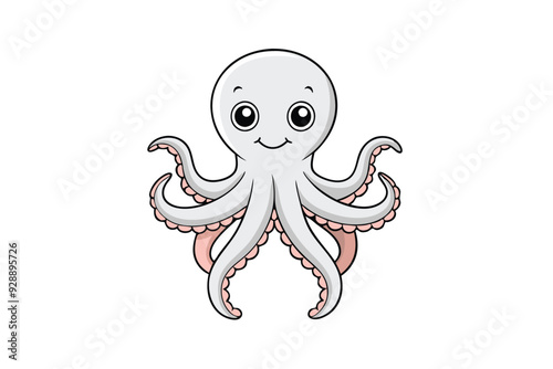 A Cute octopus vector illustration