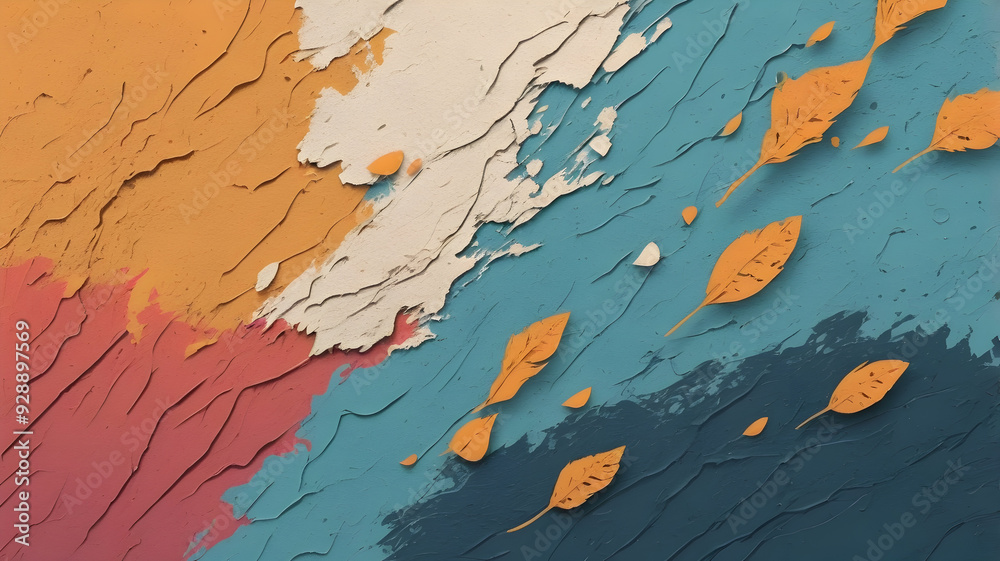 Rough psychedelic texture background using 3 colors.