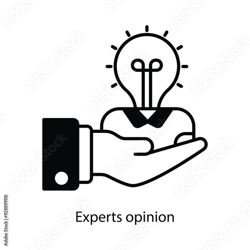 Experts opinion vector filled outline Icon Design illustration. Graphic Design Symbol on White background EPS 10 File