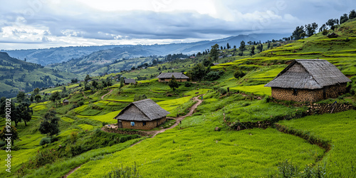 Fototapeta Naklejka Na Ścianę i Meble -  Kwita Izina, Rwanda, landscape