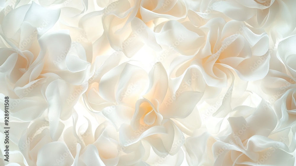 A single white flower in the center of a brightly lit image surrounded by green foliage A single white flower in the center of a brightly lit image surrounded by green foliage