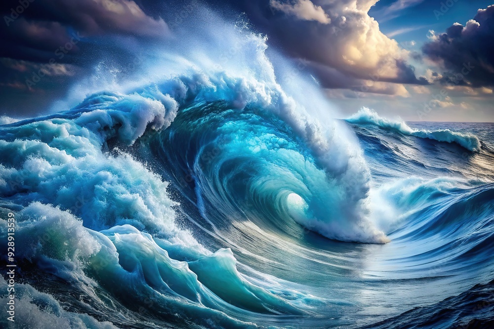 Ethereal Blue Surge: Fluid, dreamy, watery, navy, azure, ethereal Ethereal Blue Surge: Fluid, dreamy, watery, navy, azure, ethereal