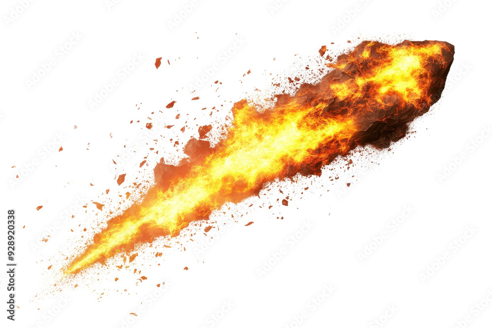 Dynamic fiery comet blazing through the dark space with bright flames and an intense trail, creating a spectacular celestial display. Dynamic fiery comet blazing through the dark space with bright flames and an intense trail, creating a spectacular celestial display.