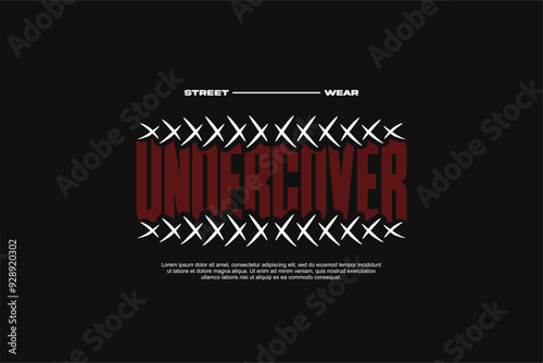 undercover streetwear template for modern design clothing	