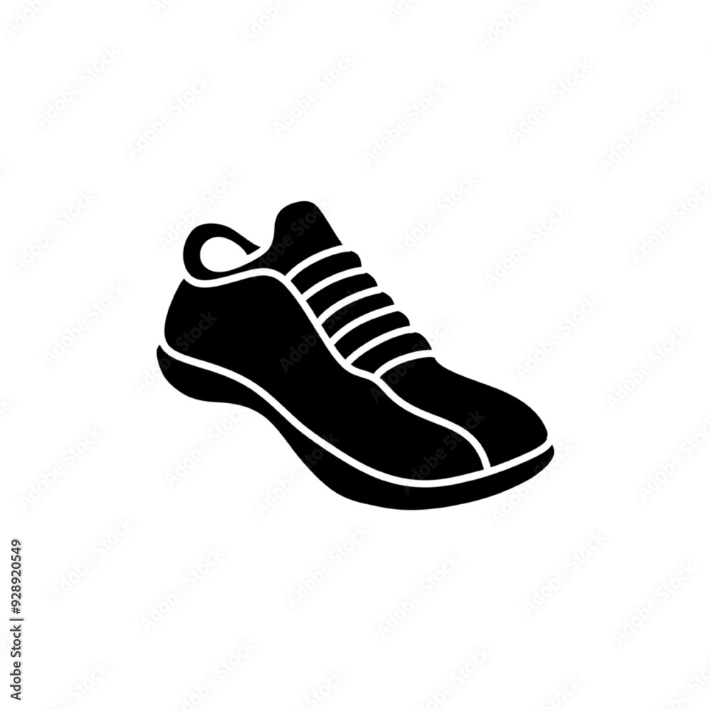 shoe flat icon vector illustration, isolated on white