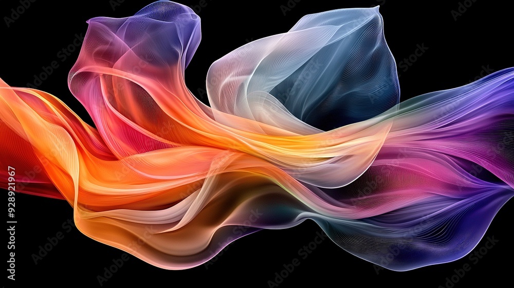 A vibrant phone design on a black backdrop A vibrant phone design on a black backdrop