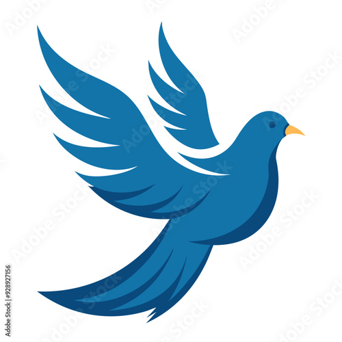 Bird wing dove logo design 3