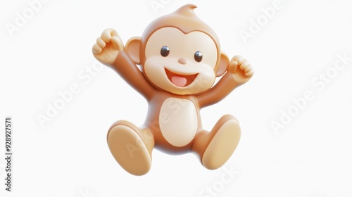 Cheerful Jumping Monkey