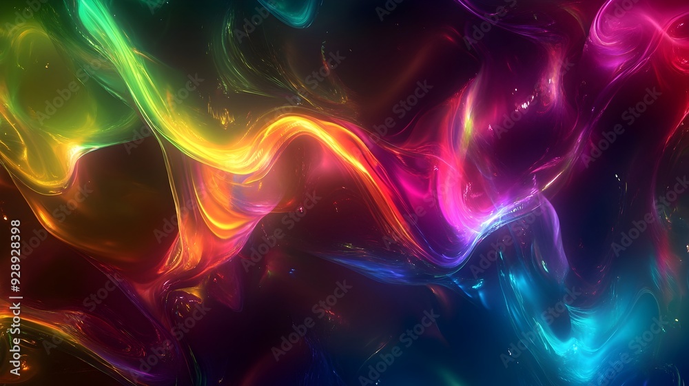 Vibrant Fluid Abstract Colorful Background with Mesmerizing Motion and Energy Patterns Vibrant Fluid Abstract Colorful Background with Mesmerizing Motion and Energy Patterns