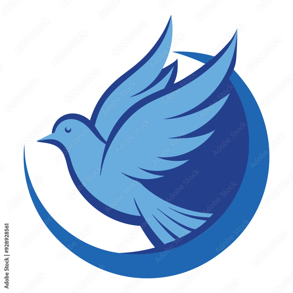 Bird wing dove logo design 8 Bird wing dove logo design 8