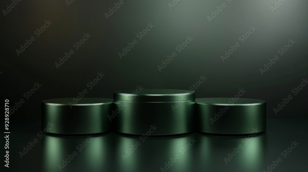 Elegant Dark Green Podium Elegant Dark Green Podium