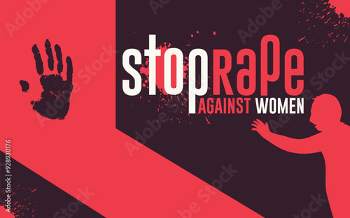 stop rape against women violence banner design
