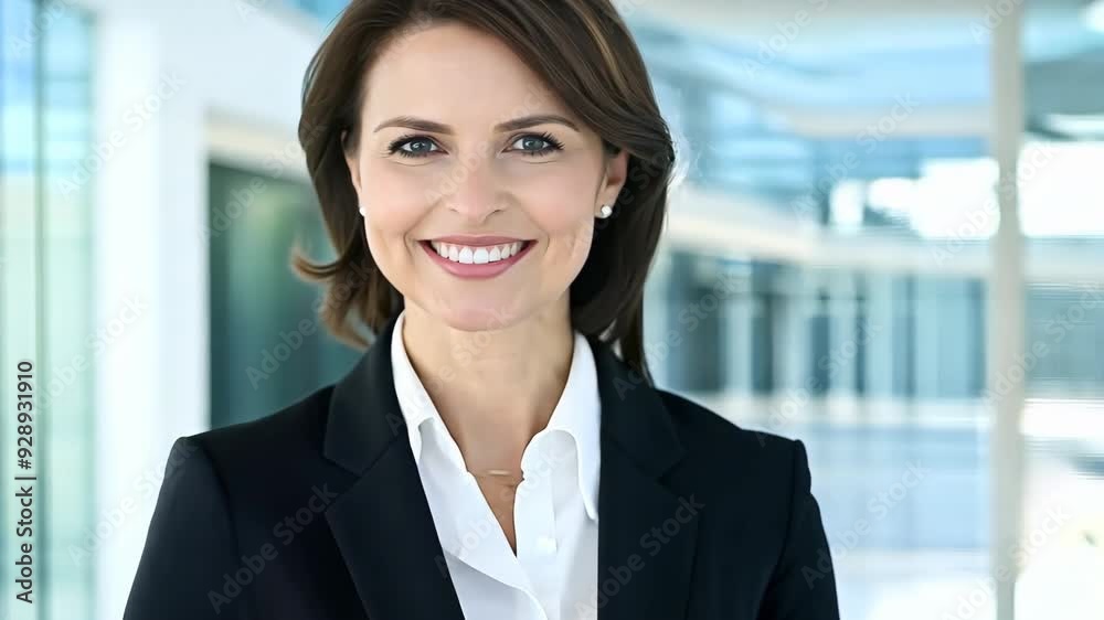 Professional Portrait of Confident Businesswoman in Formal Attire