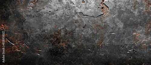 Worn metal plate with heavy scratches distressed texture rugged background for bold designs emphasized by high contrast lighting steel finish