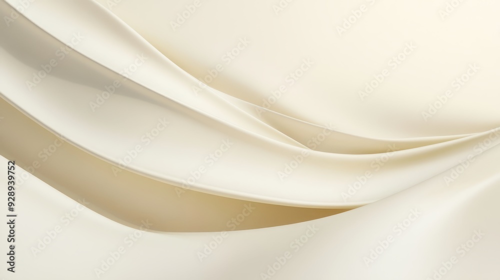 Obraz premium Soft, flowing fabric texture in neutral tones, creating an elegant and calming aesthetic.