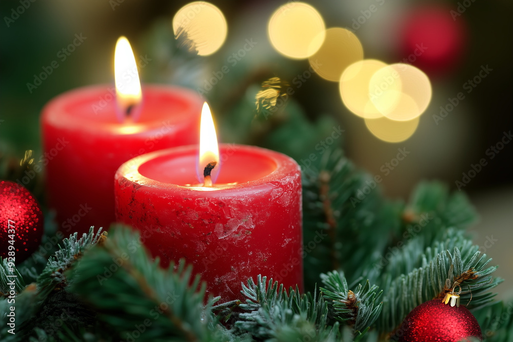 Close-up of Advent candles (A.I.-generated) Close-up of Advent candles (A.I.-generated)