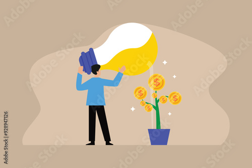 investment concept, finance, growth income, analyst, finance, economy, investor, report, progress or development concept 2d flat vector illustration
