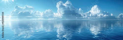 Serene Seascape with Clouds