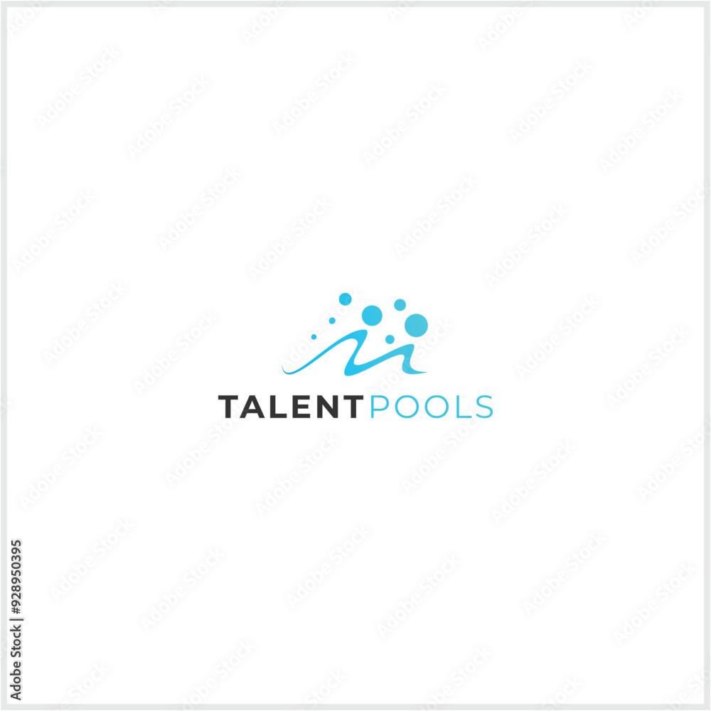 abstract job seeker pool logo abstract job seeker pool logo