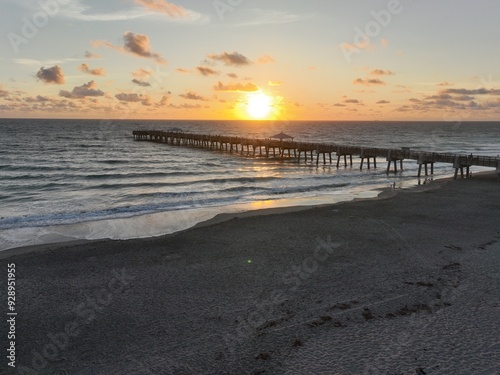 sunset on the beach