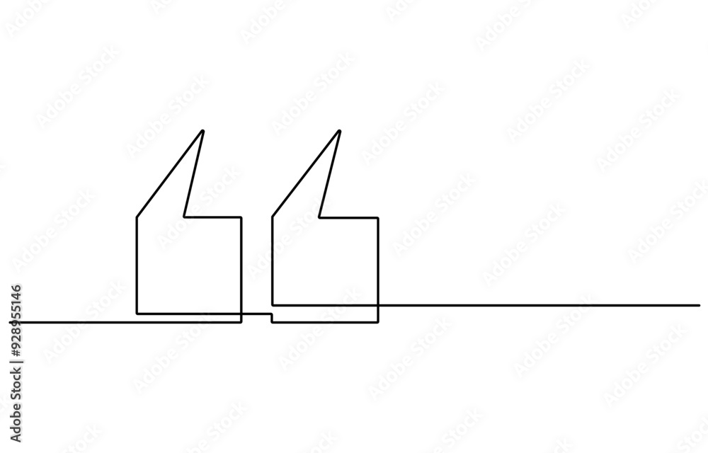 quote mark icon symbol one line drawing, Single continuous line drawing of a quote mark
quote mark icon symbol one line drawing, Single continuous line drawing of a quote mark