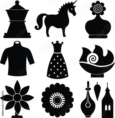 Mannerism Modern Black Silhouette Design Elements