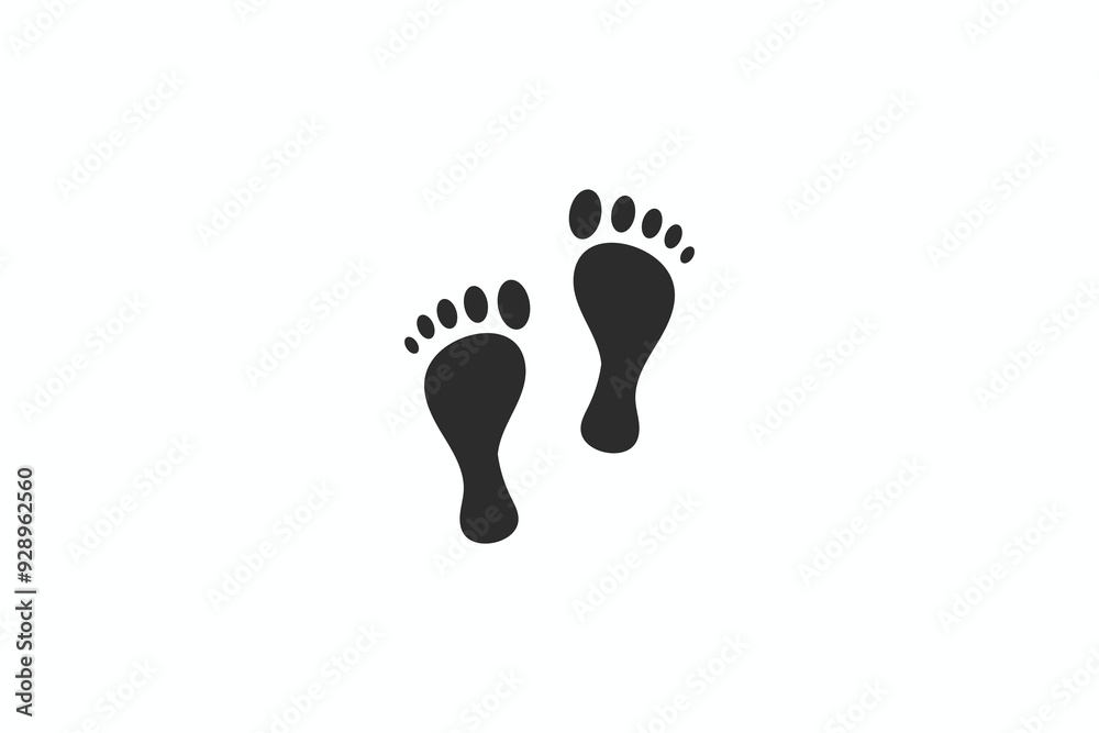 silhouette footstep logo design vector illustration. flat footstep iconic logo vector design template isolated on white. silhouette footstep logo design vector illustration. flat footstep iconic logo vector design template isolated on white.