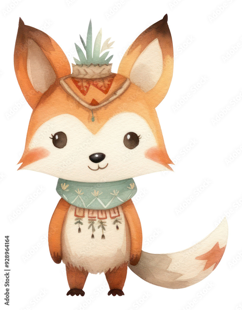 Obraz premium PNG Fox cartoon animal mammal.