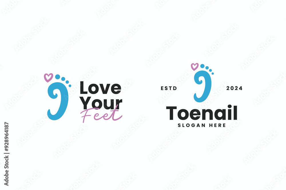 playful toenail symbol logo design vector illustration with colorful, modern and elegant styles. creative silhouette feet and toenail icon logo vector design template for pedicure, manicure business playful toenail symbol logo design vector illustration with colorful, modern and elegant styles. creative silhouette feet and toenail icon logo vector design template for pedicure, manicure business