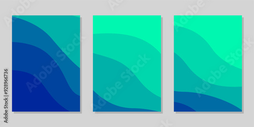 Cover or flyer template with abstract paper cut background, Vector template in carving art style