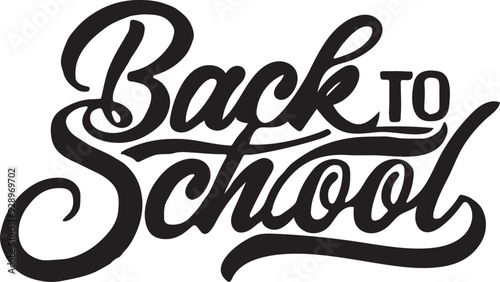 Back To School typography 