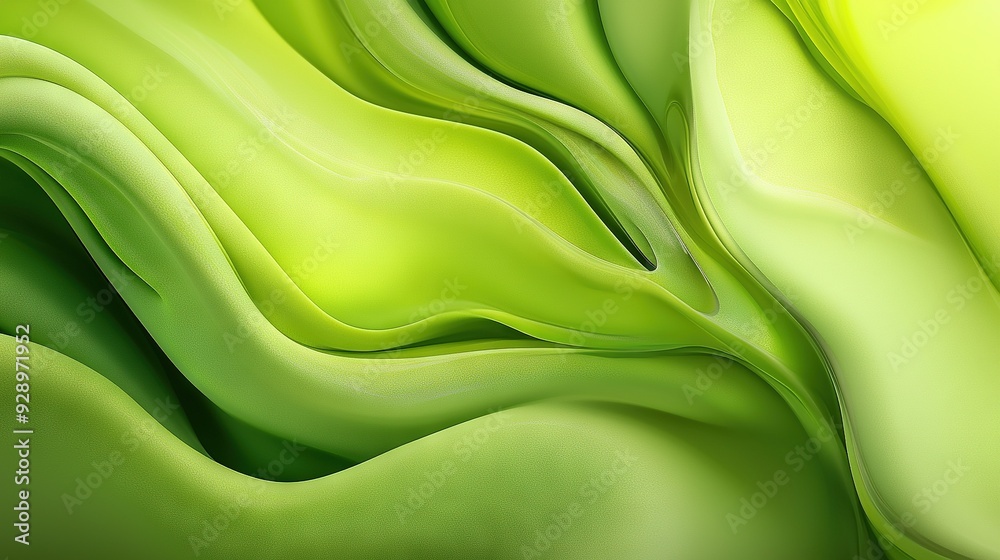 Close-up of green-yellow gradient background with wavy lines at top and bottom Close-up of green-yellow gradient background with wavy lines at top and bottom