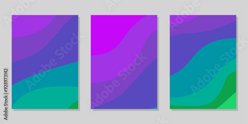 Cover or flyer template with abstract paper cut background, Vector template in carving art style