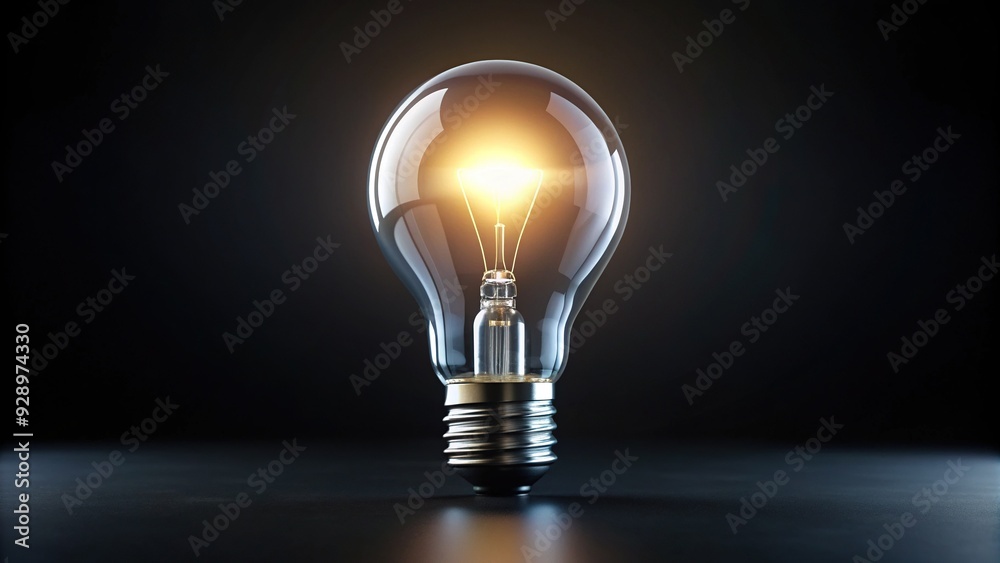Isolated white light bulb hanging in darkness, symbolizing innovative ideas, independence, and creative thinking, against a minimalist black background with subtle gradient effect. Isolated white light bulb hanging in darkness, symbolizing innovative ideas, independence, and creative thinking, against a minimalist black background with subtle gradient effect.