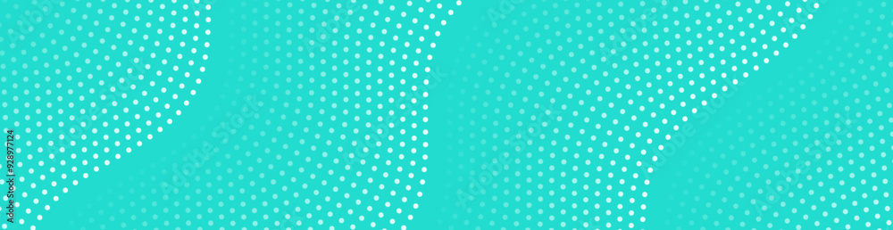 Abstract background with dots and waves. Web banner size. Element for design. Vector background for brochure, booklet, flyer, poster. Green color Abstract background with dots and waves. Web banner size. Element for design. Vector background for brochure, booklet, flyer, poster. Green color