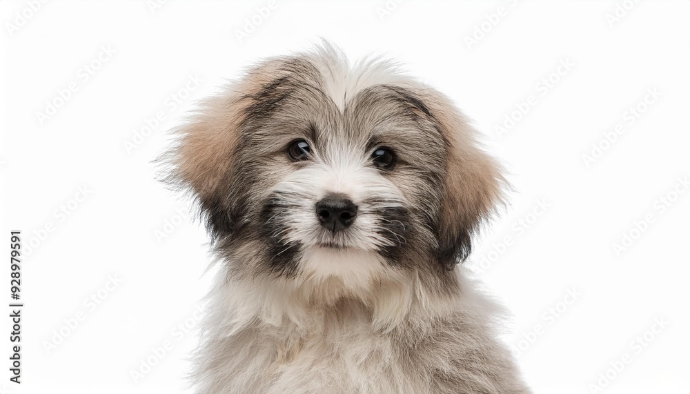 ピレニアン・シープドッグの子犬のポートレート(Pyrenean Sheepdog puppy portrait on white background)
ピレニアン・シープドッグの子犬のポートレート(Pyrenean Sheepdog puppy portrait on white background)