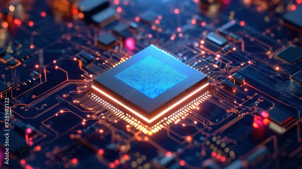 3D vector AI NPU chip tech innovation in business and science 3D vector AI NPU chip tech innovation in business and science