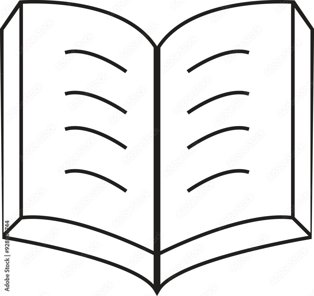 open book vector icon set. study text book pages symbol. brochure or flyer manual sign. library novel publication book icon set. in black and white color open book vector icon set. study text book pages symbol. brochure or flyer manual sign. library novel publication book icon set. in black and white color