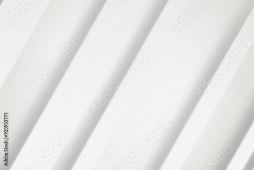 Abstract geometric white and gray stripes diagonal lines Background design Technology and modern concept. White and grey minimal and elegant background with subtle dust grain noise effect texture.