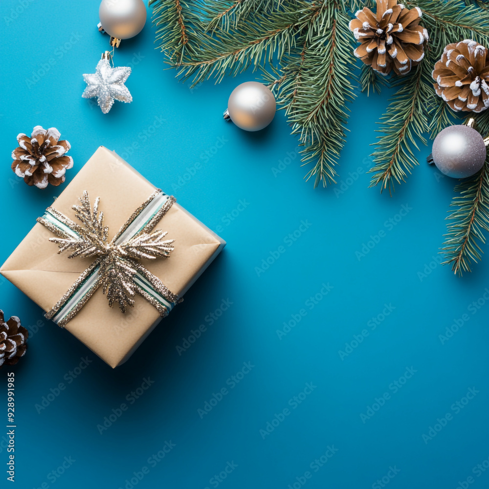christmas gift box with christmas tree christmas gift box with christmas tree