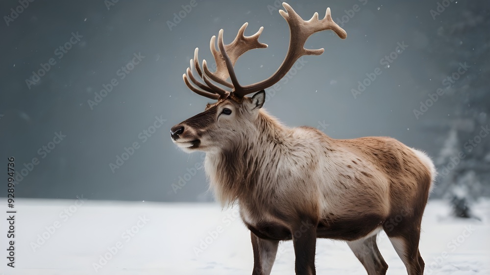 reindeer or caribou isolated on background reindeer or caribou isolated on background