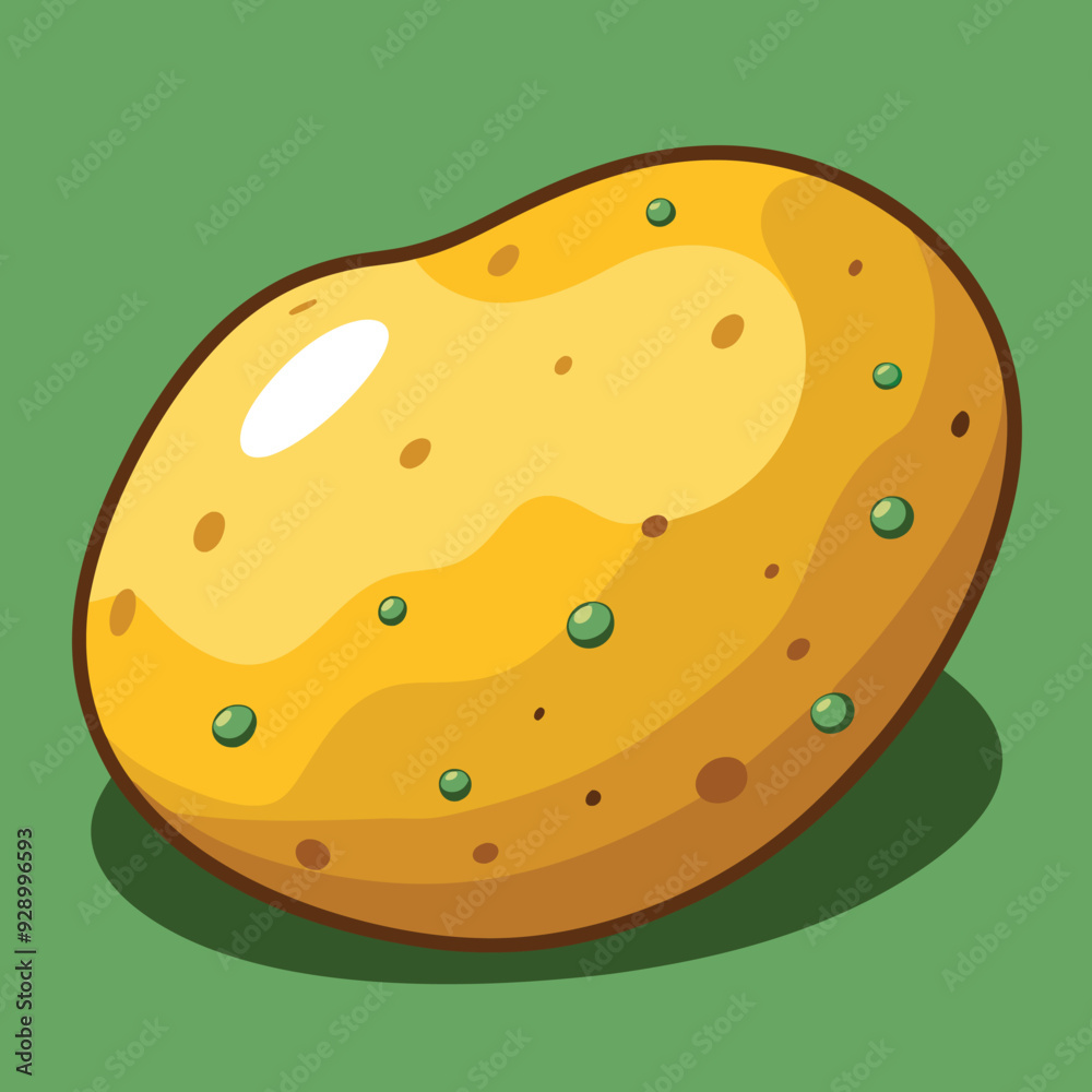 illustration of a potato vegetable