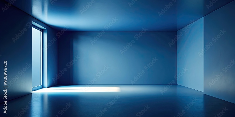 Abstract dark blue room background with contrasting light and shadow , abstract, dark blue, room, background, light, shadow Abstract dark blue room background with contrasting light and shadow , abstract, dark blue, room, background, light, shadow