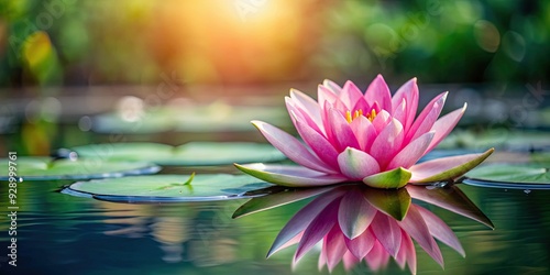 Pink water lily floating on calm pond surface , flower, nature, aquatic, beauty, plant, blooming, serene, peaceful, garden