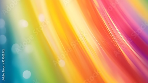 Abstract Background with Diagonal Streaks of Color and Blurred Lights