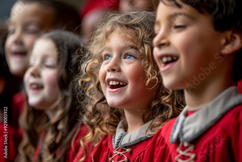 Children sing in a children's choir