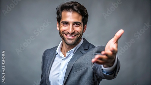 man+with+hand+out photo